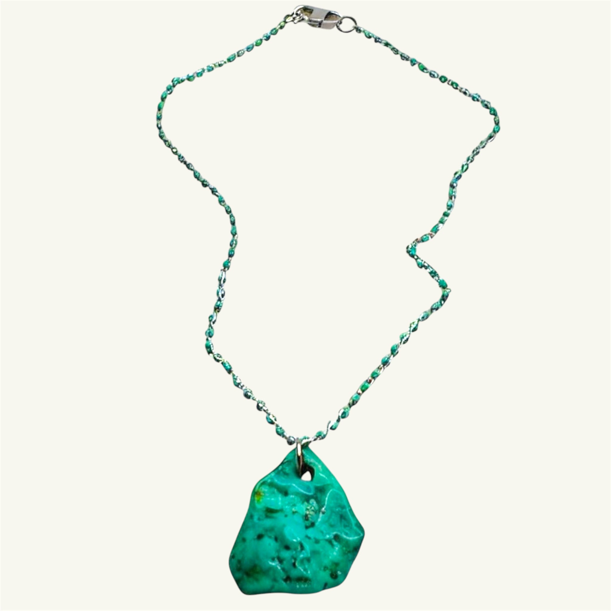 Collana turchese 30x22 mm Sharifa Crystals