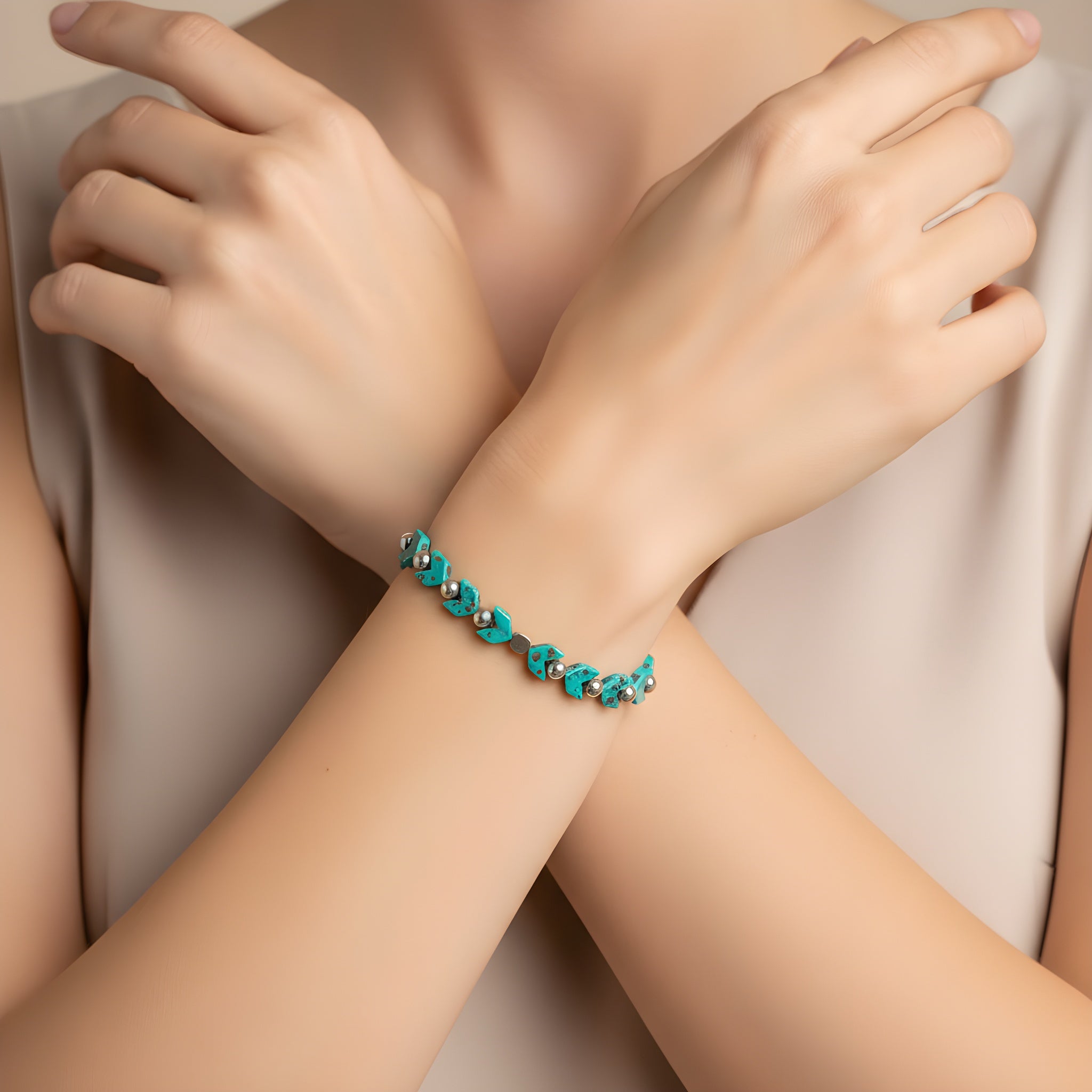 bracciale ematite verde elegante uomo donna sharifacrystals