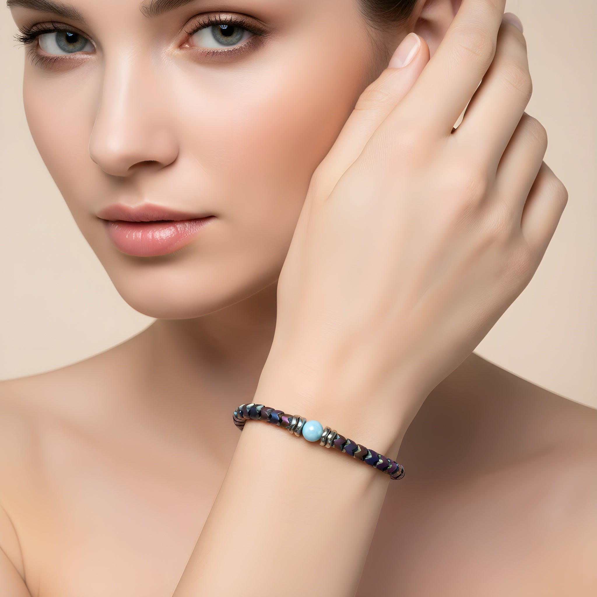 Bracciale larimar Sharifa Crystals