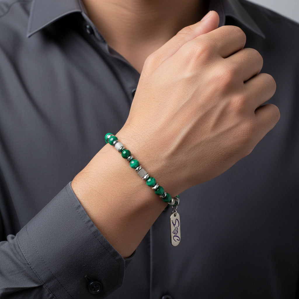 Bracciale malachite Sharifa Crystals