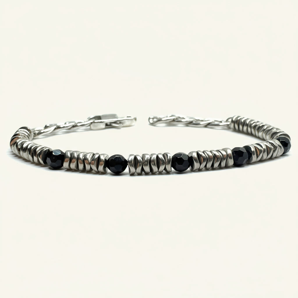 Bracciale onice ed ematite Sharifa Crystals
